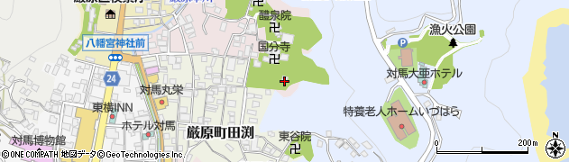 長崎県対馬市厳原町天道茂906周辺の地図