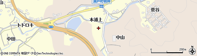 徳島県鳴門市瀬戸町堂浦（本浦上）周辺の地図