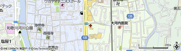 洋服の青山和歌山国体道路中島店周辺の地図