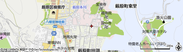 長崎県対馬市厳原町天道茂483-1周辺の地図