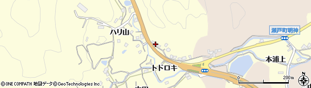 徳島県鳴門市北灘町櫛木（トドロキ）周辺の地図