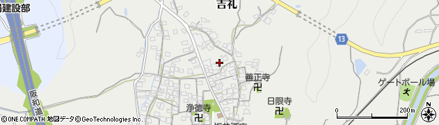 和歌山県和歌山市吉礼周辺の地図