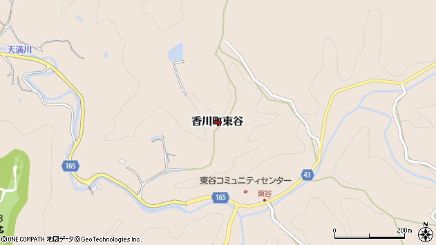 〒761-1707 香川県高松市香川町東谷の地図