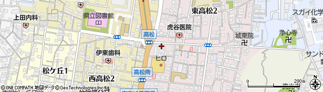 岡本施術院周辺の地図