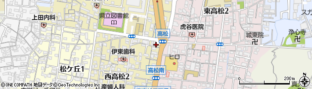 和歌山高松郵便局周辺の地図