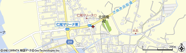 香川県三豊市仁尾町仁尾己464周辺の地図