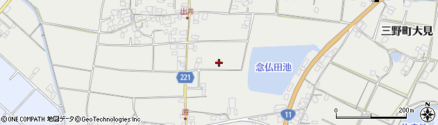 香川県三豊市三野町大見475周辺の地図