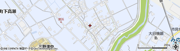 香川県三豊市三野町下高瀬1733周辺の地図