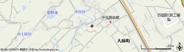 香川県善通寺市大麻町1101-1周辺の地図