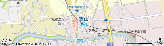 竈山駅周辺の地図
