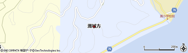 兵庫県南あわじ市灘城方周辺の地図