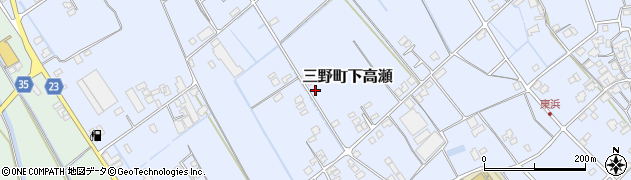 香川県三豊市三野町下高瀬1499-9周辺の地図