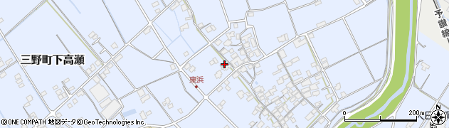 香川県三豊市三野町下高瀬1570周辺の地図