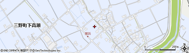 香川県三豊市三野町下高瀬1561周辺の地図