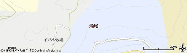 奈良県天川村（吉野郡）滝尾周辺の地図