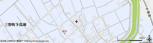 香川県三豊市三野町下高瀬1576周辺の地図