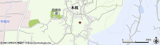 和歌山県和歌山市木枕周辺の地図