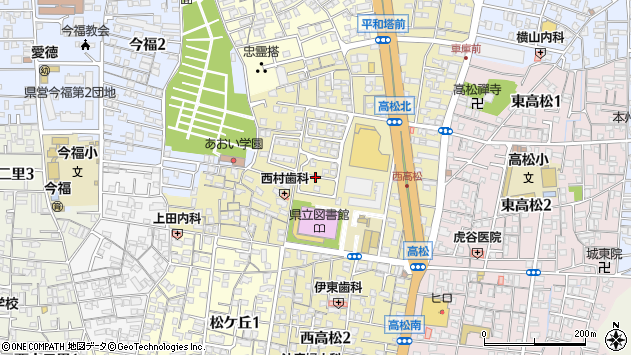 〒641-0051 和歌山県和歌山市西高松の地図