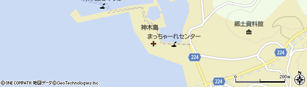 神津島港周辺の地図