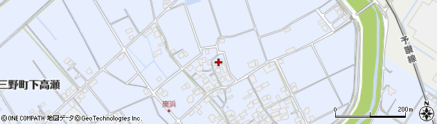 香川県三豊市三野町下高瀬1620周辺の地図