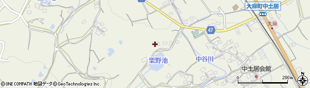 香川県善通寺市大麻町1597周辺の地図