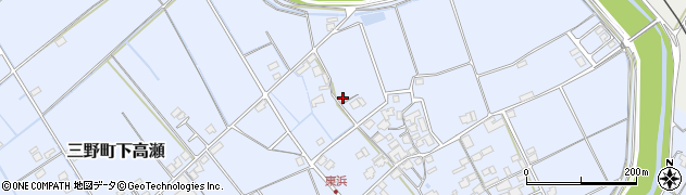 香川県三豊市三野町下高瀬1584周辺の地図