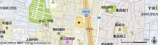 メッサオークワ高松店周辺の地図