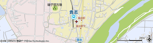 貴志駅前周辺の地図