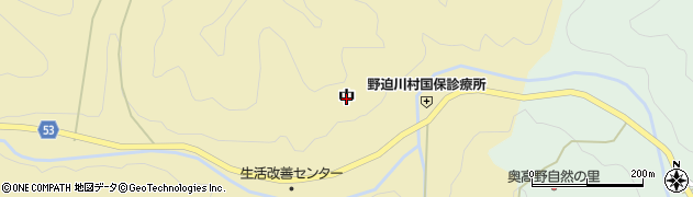奈良県野迫川村（吉野郡）中周辺の地図