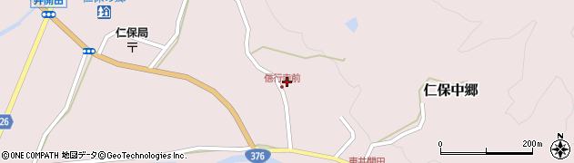 山口県山口市仁保中郷1201周辺の地図