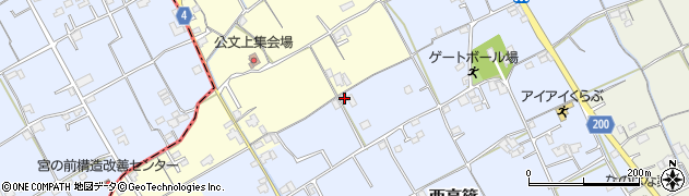 香川県仲多度郡まんのう町西高篠346周辺の地図
