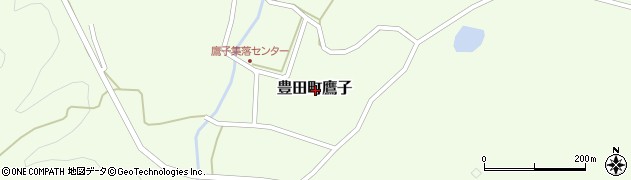 山口県下関市豊田町大字鷹子周辺の地図