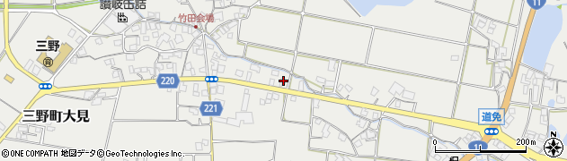 香川県三豊市三野町大見1214周辺の地図