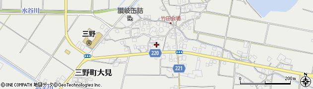 香川県三豊市三野町大見1424周辺の地図