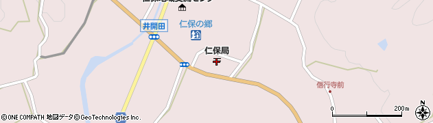 仁保郵便局周辺の地図