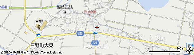 香川県三豊市三野町大見1225周辺の地図