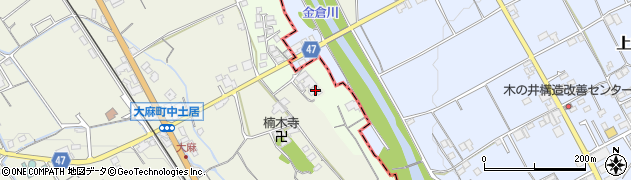 香川県善通寺市大麻町870周辺の地図