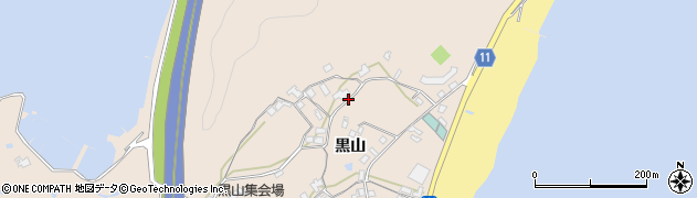 徳島県鳴門市鳴門町土佐泊浦（黒山）周辺の地図