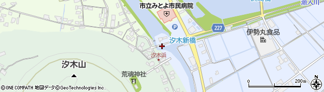 香川県三豊市三野町下高瀬1309-1周辺の地図