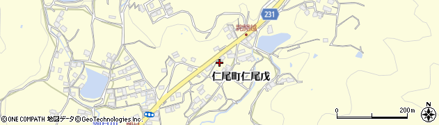 香川県三豊市仁尾町仁尾戊673周辺の地図