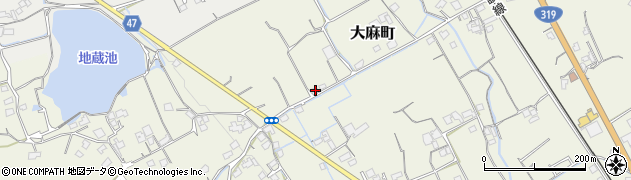 香川県善通寺市大麻町2234周辺の地図