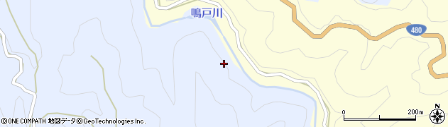 鳴戸川周辺の地図