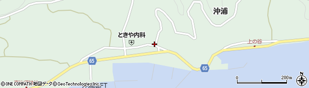 沖浦農協前(ときや)周辺の地図