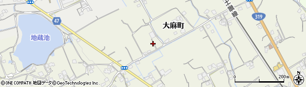 香川県善通寺市大麻町2233周辺の地図