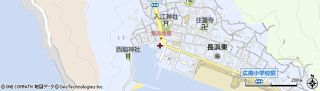 呉長浜郵便局周辺の地図