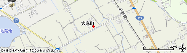 香川県善通寺市大麻町2206周辺の地図