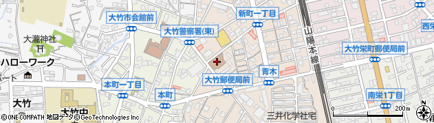 大竹郵便局周辺の地図