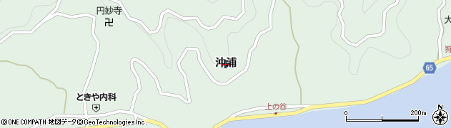 広島県大崎上島町（豊田郡）沖浦周辺の地図