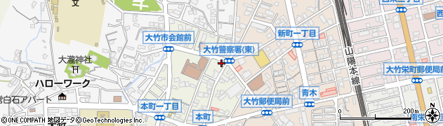 有限会社大野屋　クリーニングセンター　本町店周辺の地図