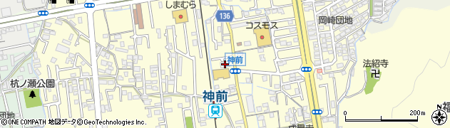 紀陽銀行神前支店周辺の地図